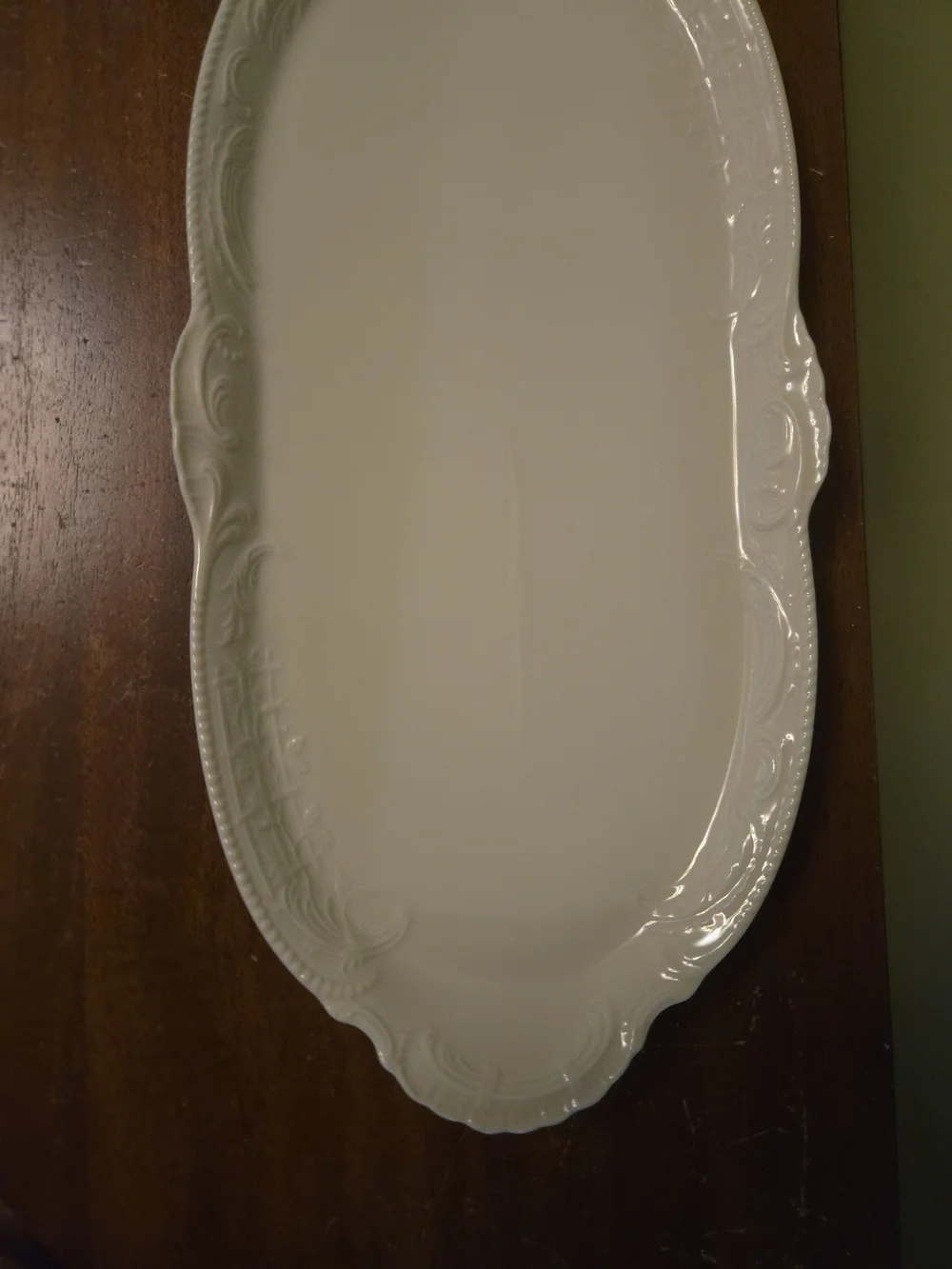 Rosenthal Classic White Porcelain Oval Platter 14x7 in Germany Solid Glossy